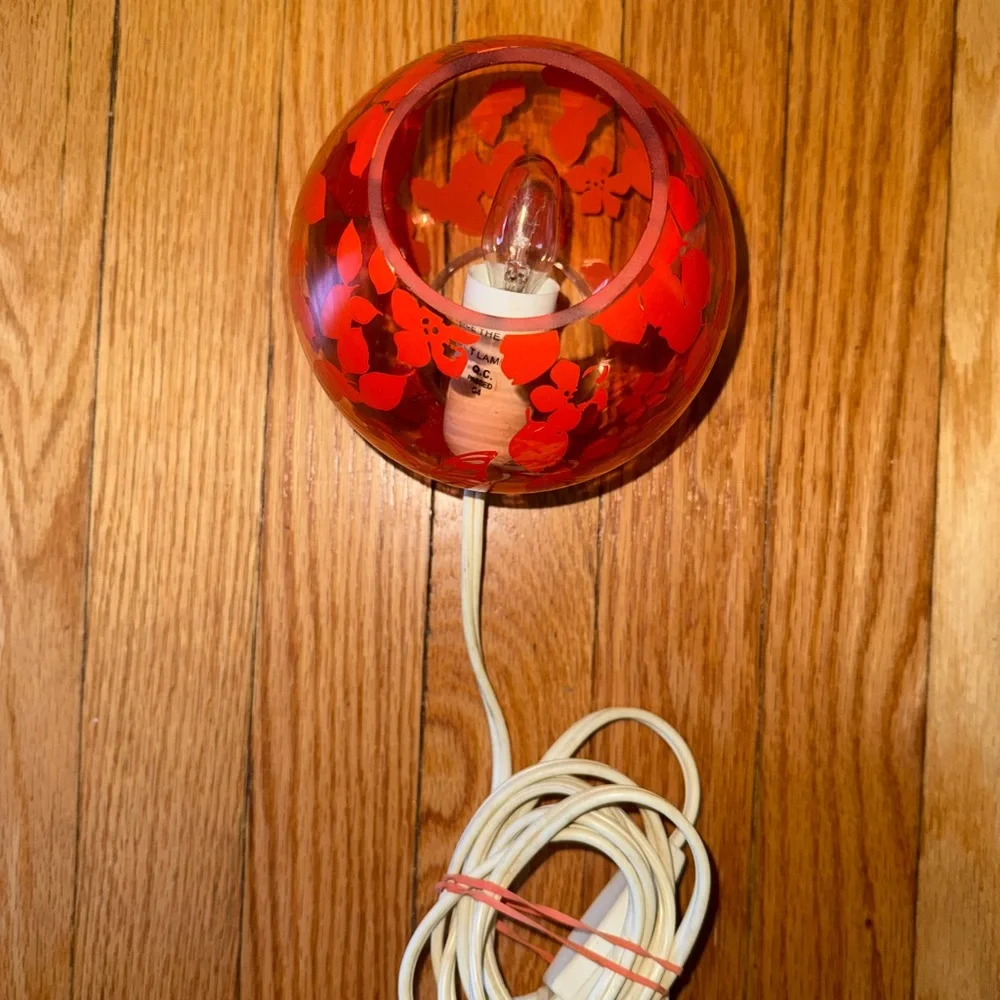 IKEA Orange Mosaic Glass Lantern